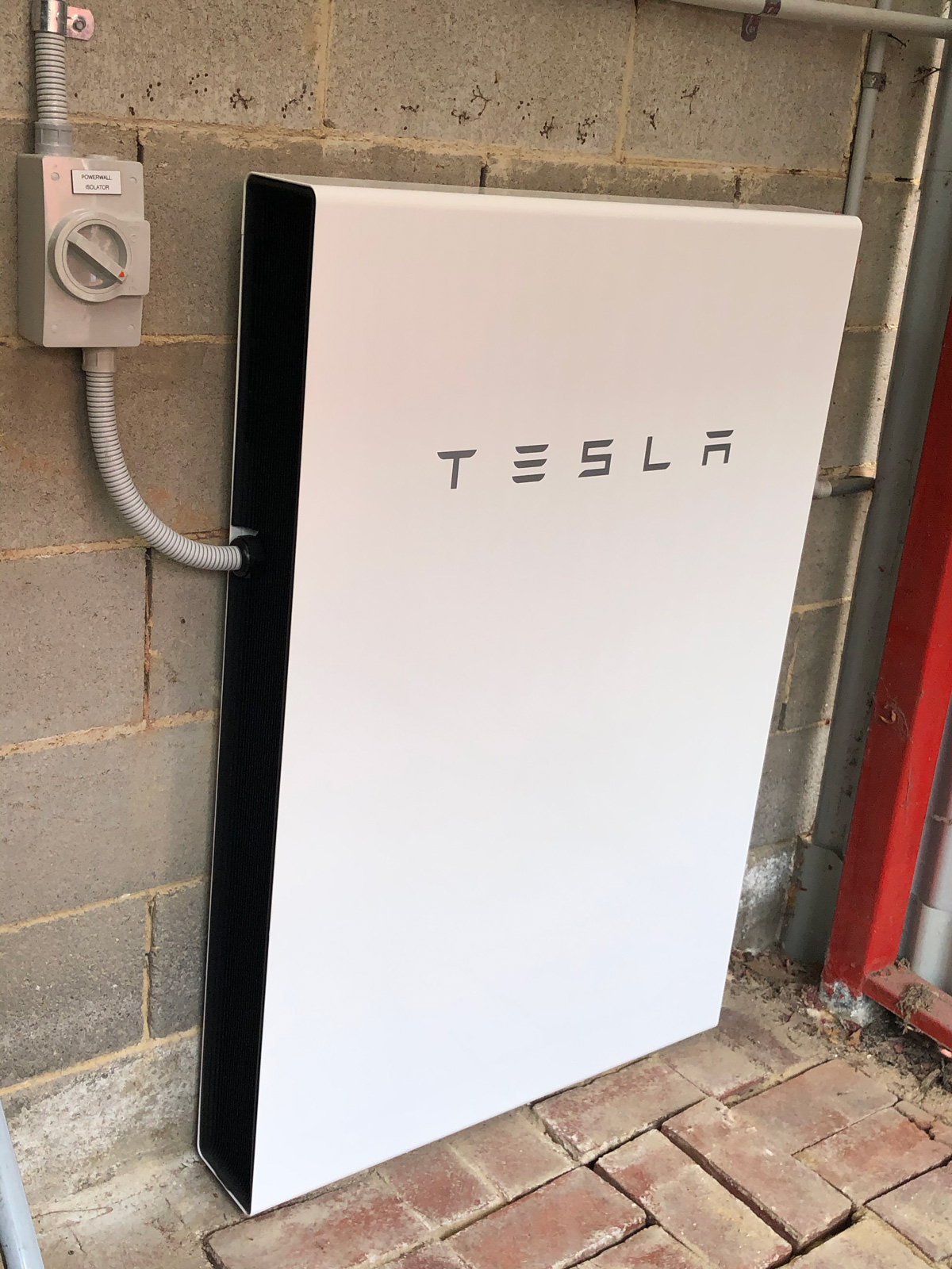 Tesla PowerWall 2 in place in our shed