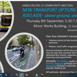 Community Meeting - Adelaide future transport