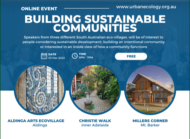 Building sustainable communities - online event